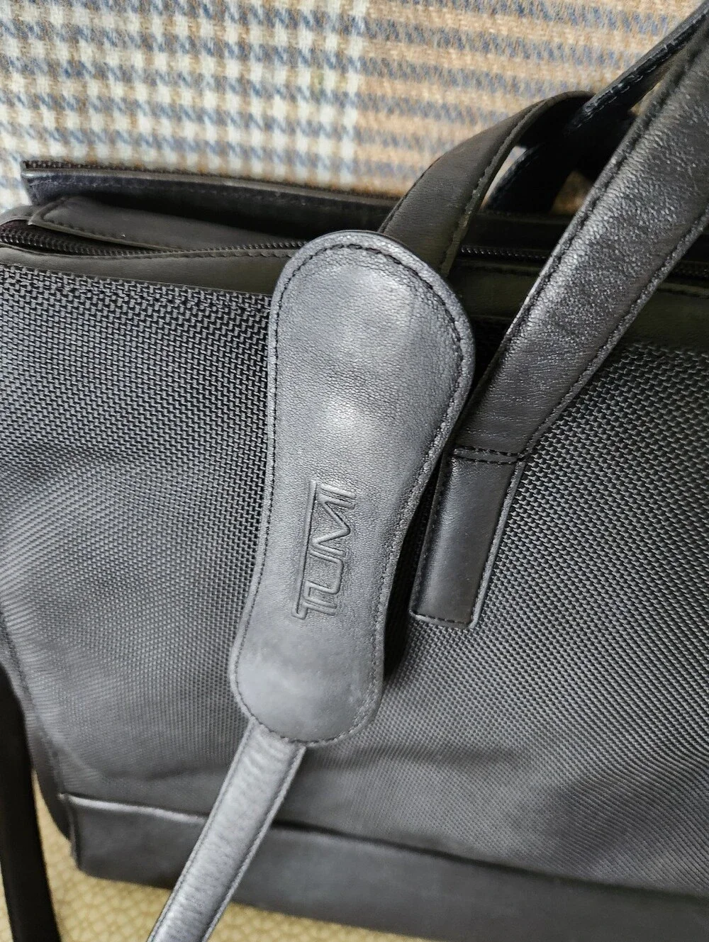Tumi 43007D3 Ballistic Nylon Laptop Black Men's Briefcase with Shoulder Strap